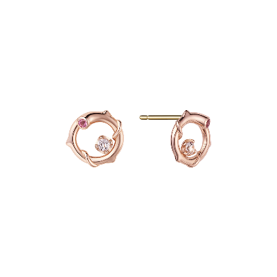 [로즈몽] 14K 귀걸이(핑크사파이어) RL0178